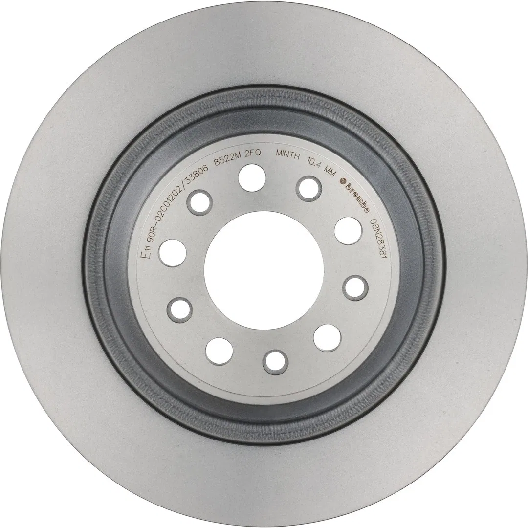 KT00672 – BREMBO Brake Kit, Ceramic Brake Pads 320 Millimeter UV Coated Solid High Carbon Cast Iron One Piece Rotor W...